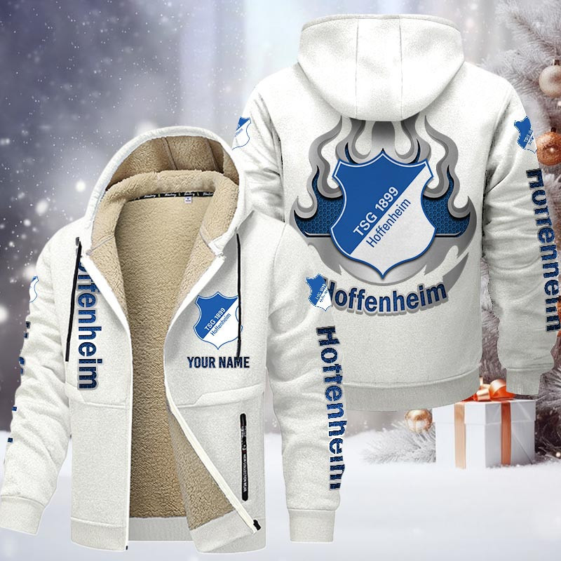 TSG Hoffenheim Gefütterte Kapuzenjacke - TSG Samt Zip-Hoodie – Bild 9