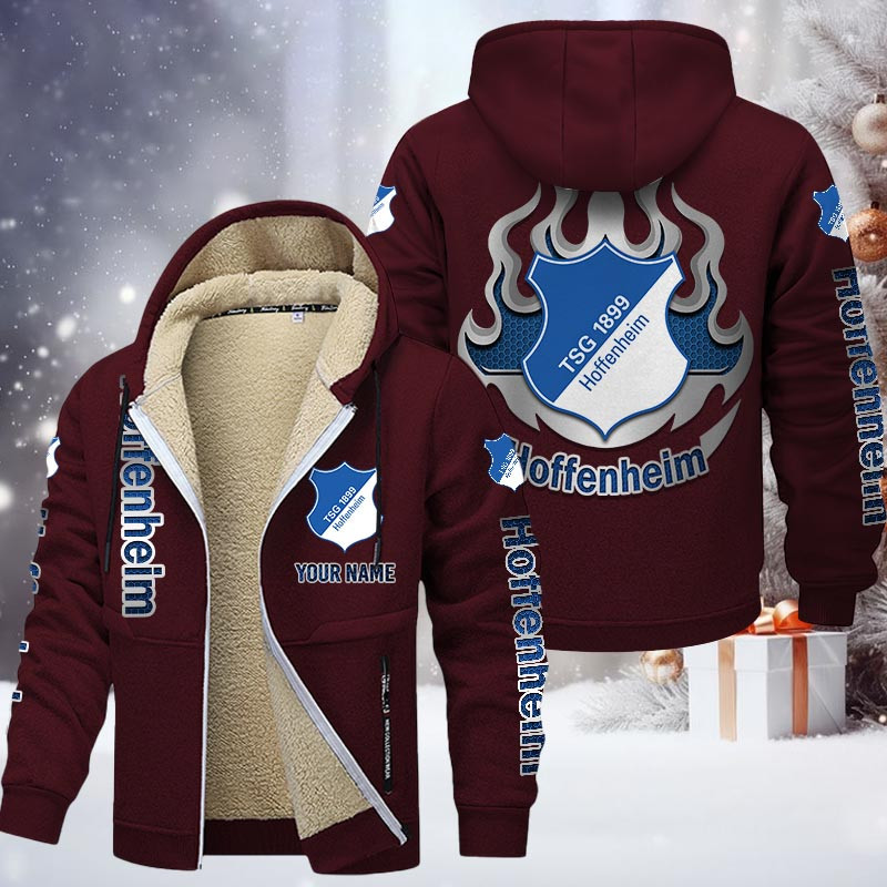 TSG Hoffenheim Gefütterte Kapuzenjacke - TSG Samt Zip-Hoodie – Bild 10