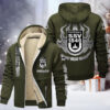 SSV Ulm 1846 Fussball Gefütterte Kapuzenjacke - ULM Samt Zip-Hoodie
