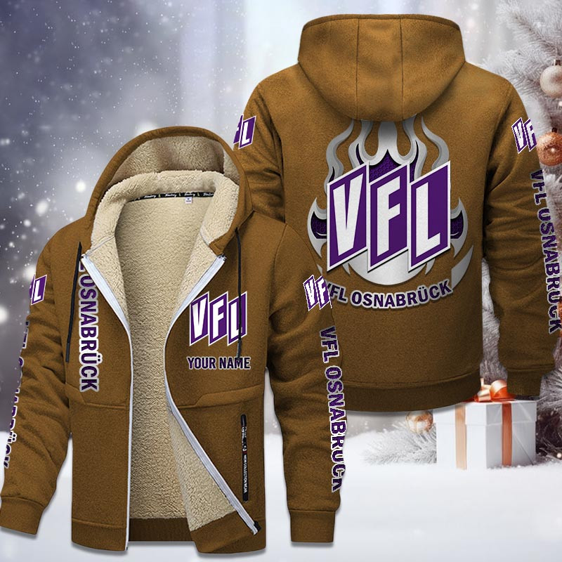 VfL Osnabruck Gefütterte Kapuzenjacke - VFL Samt Zip-Hoodie – Bild 4