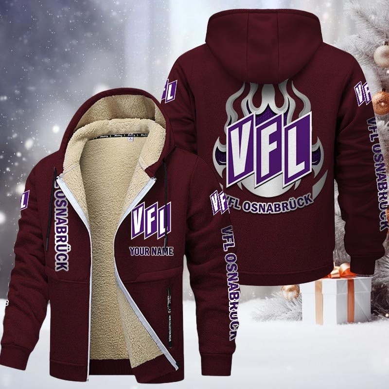 VfL Osnabruck Gefütterte Kapuzenjacke - VFL Samt Zip-Hoodie – Bild 10