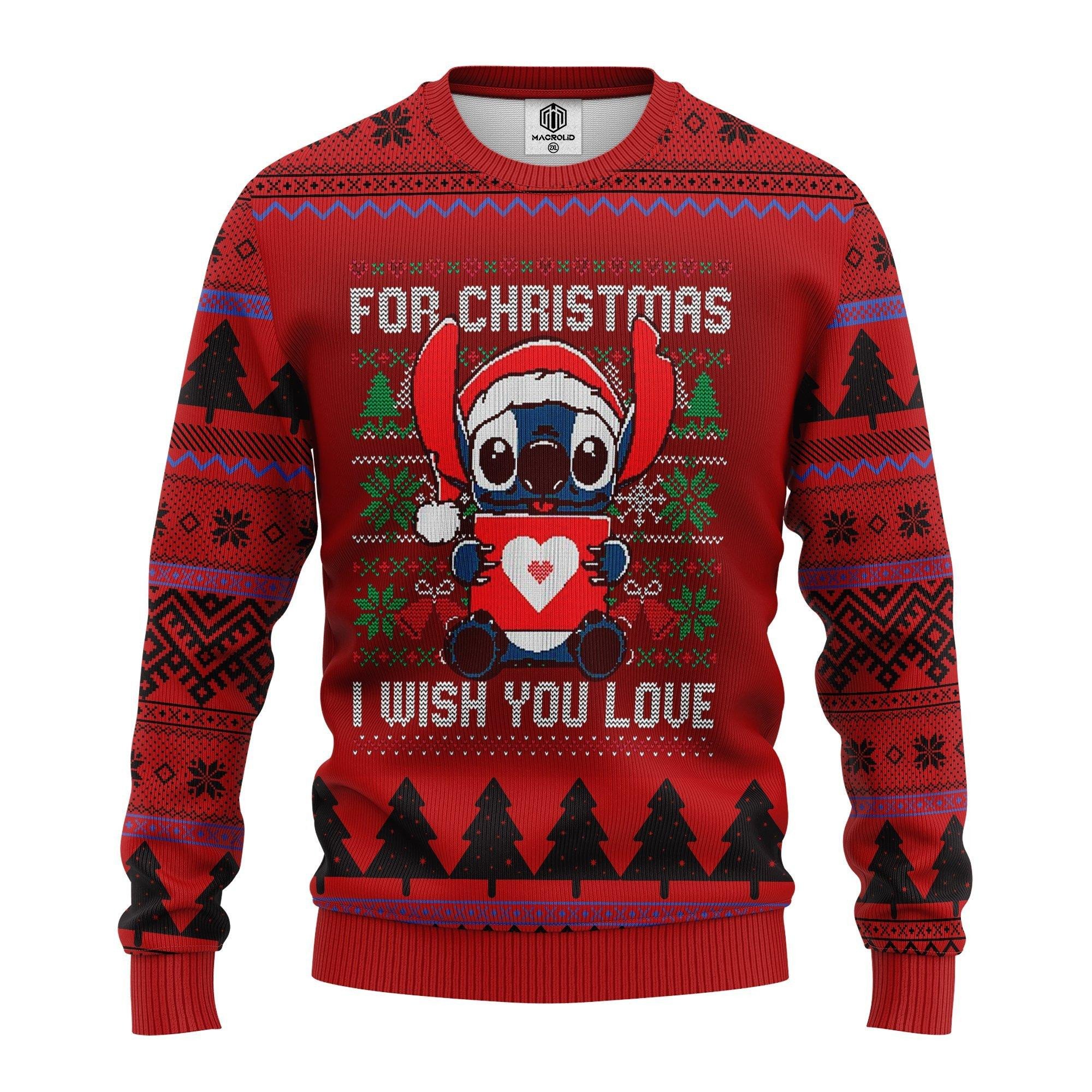 Stitch Weihnachtspullover - Lilo & Stitch Disney Ugly Christmas Sweater 2