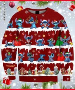 Stitch Weihnachtspullover - Lilo & Stitch Disney Ugly Christmas Sweater 7