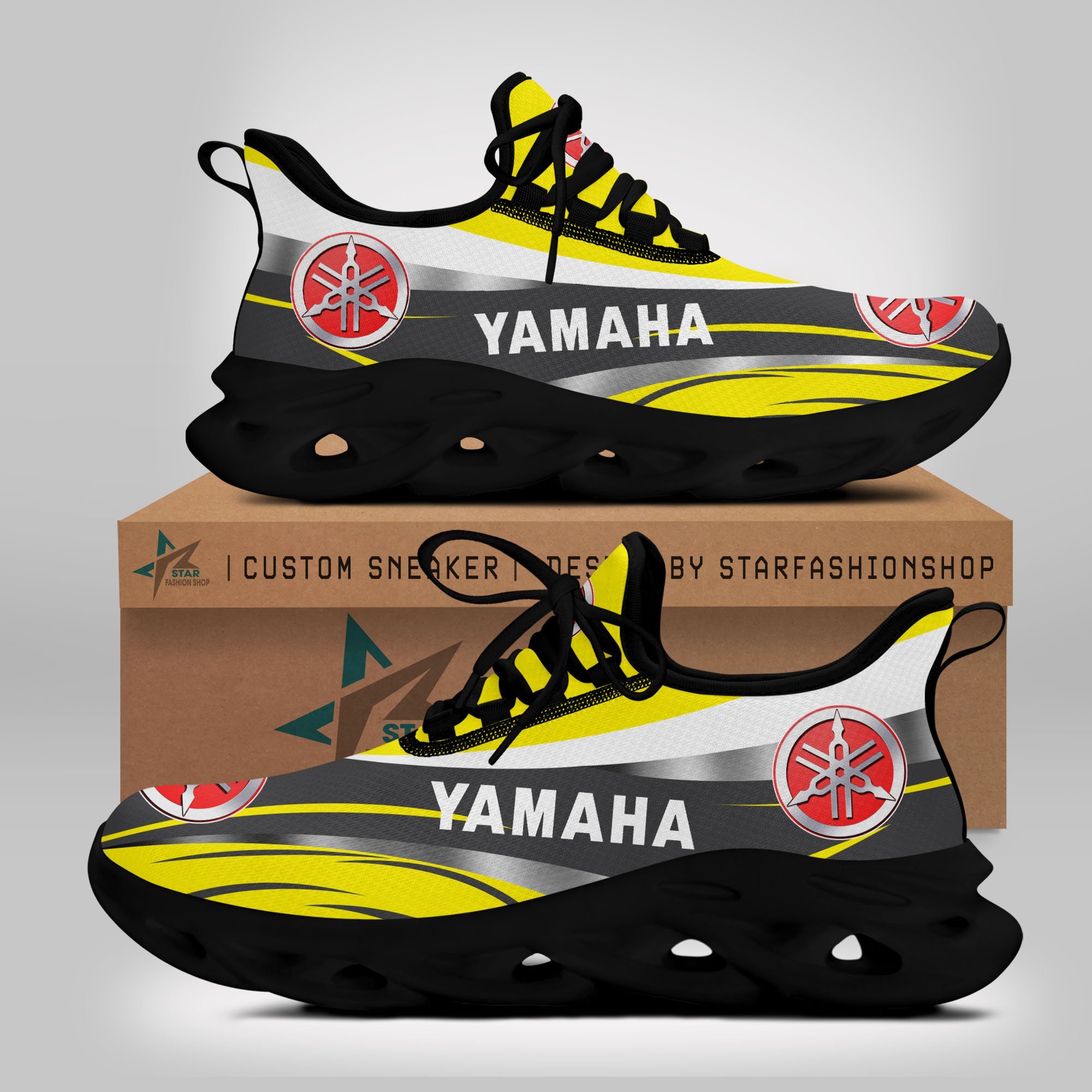 Yamaha Yellow Schuhe – Bild 2