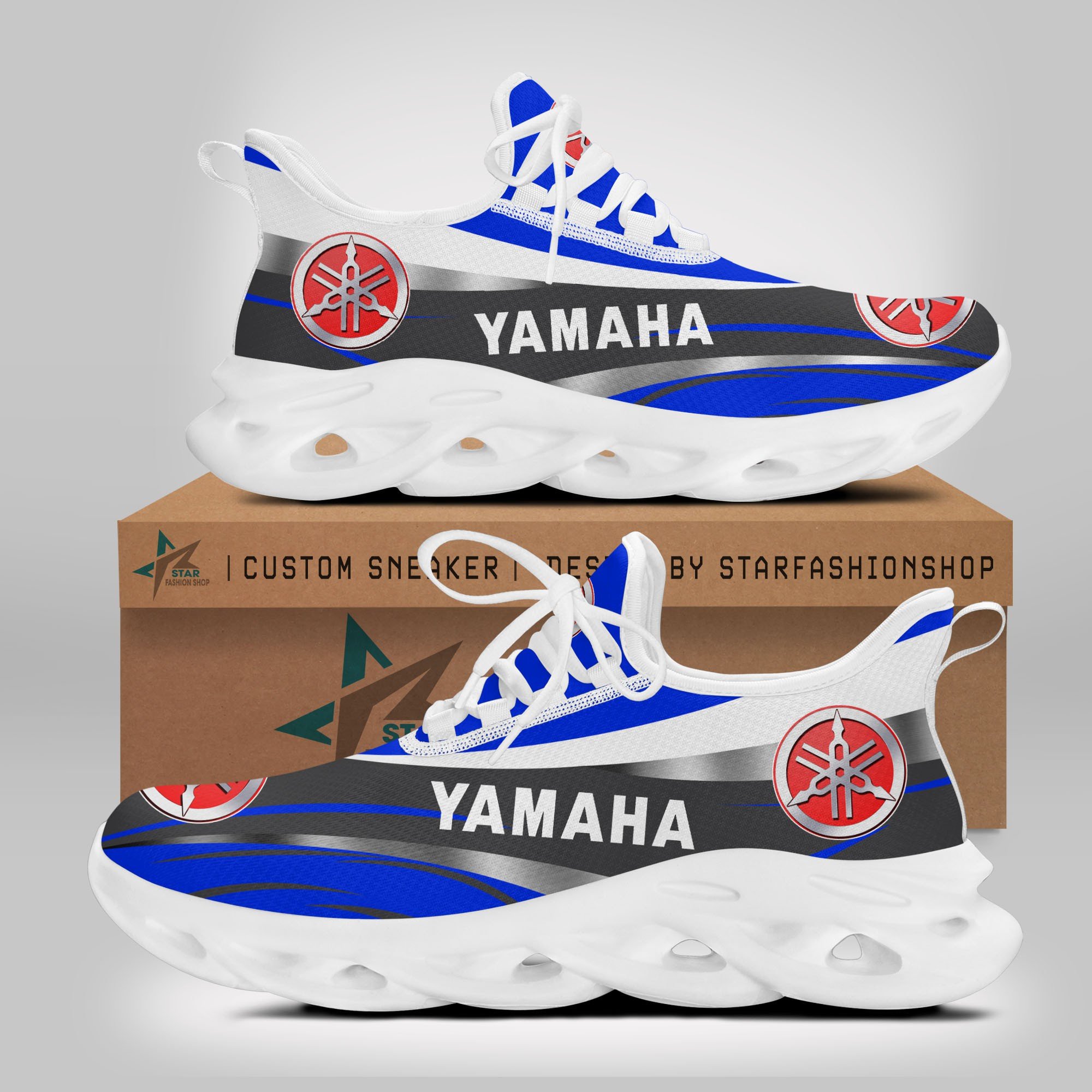 Yamaha Blue Schuhe