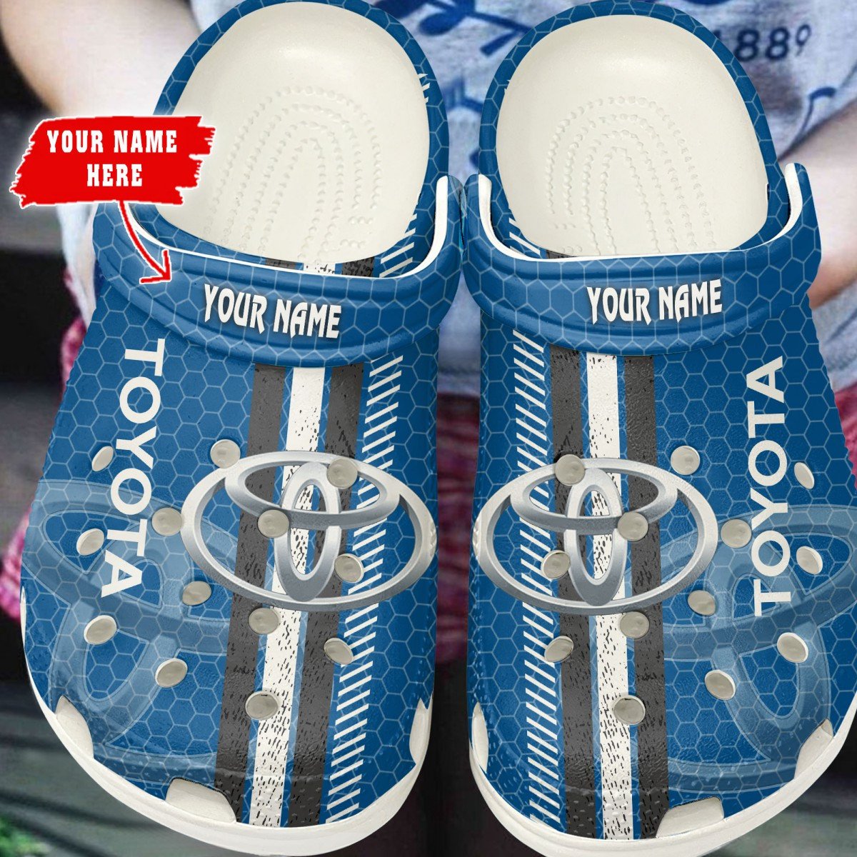 Toyota Blue Clogs