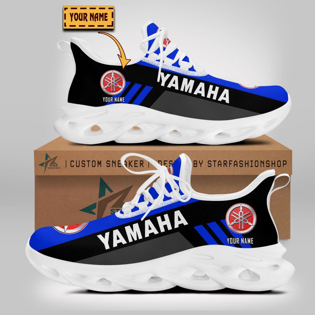 Yamaha Blue Schuhe