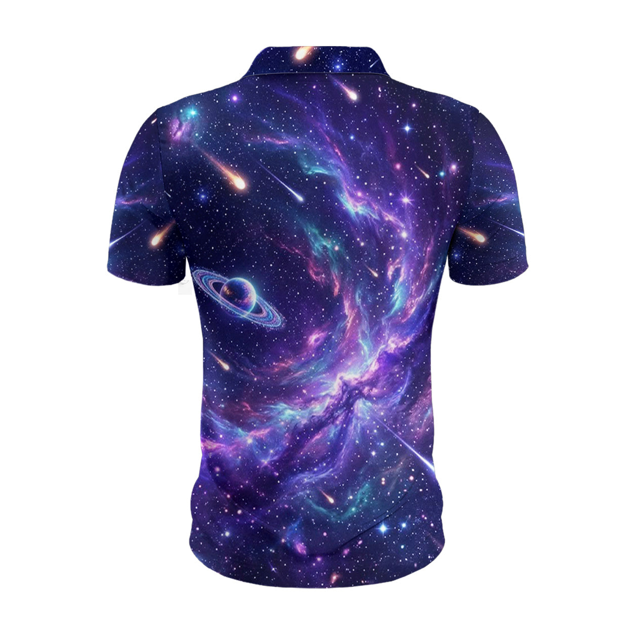 Magischer Neon-Planetenring Poloshirt – Bild 3