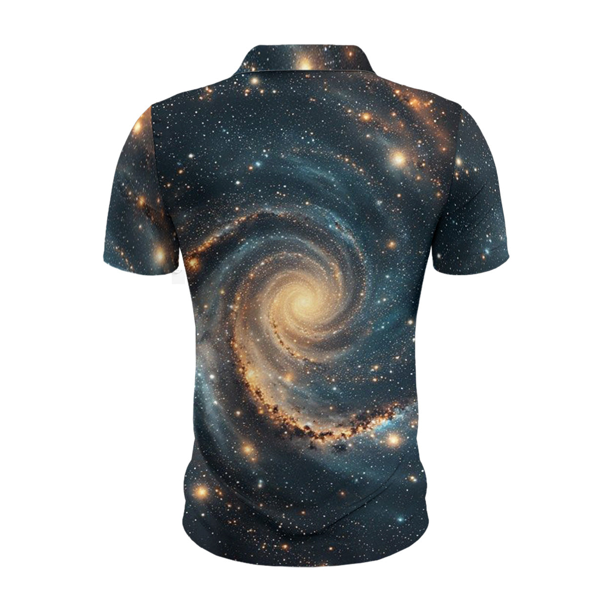 Farbverlauf-Galaxie-Nebel Poloshirt – Bild 3