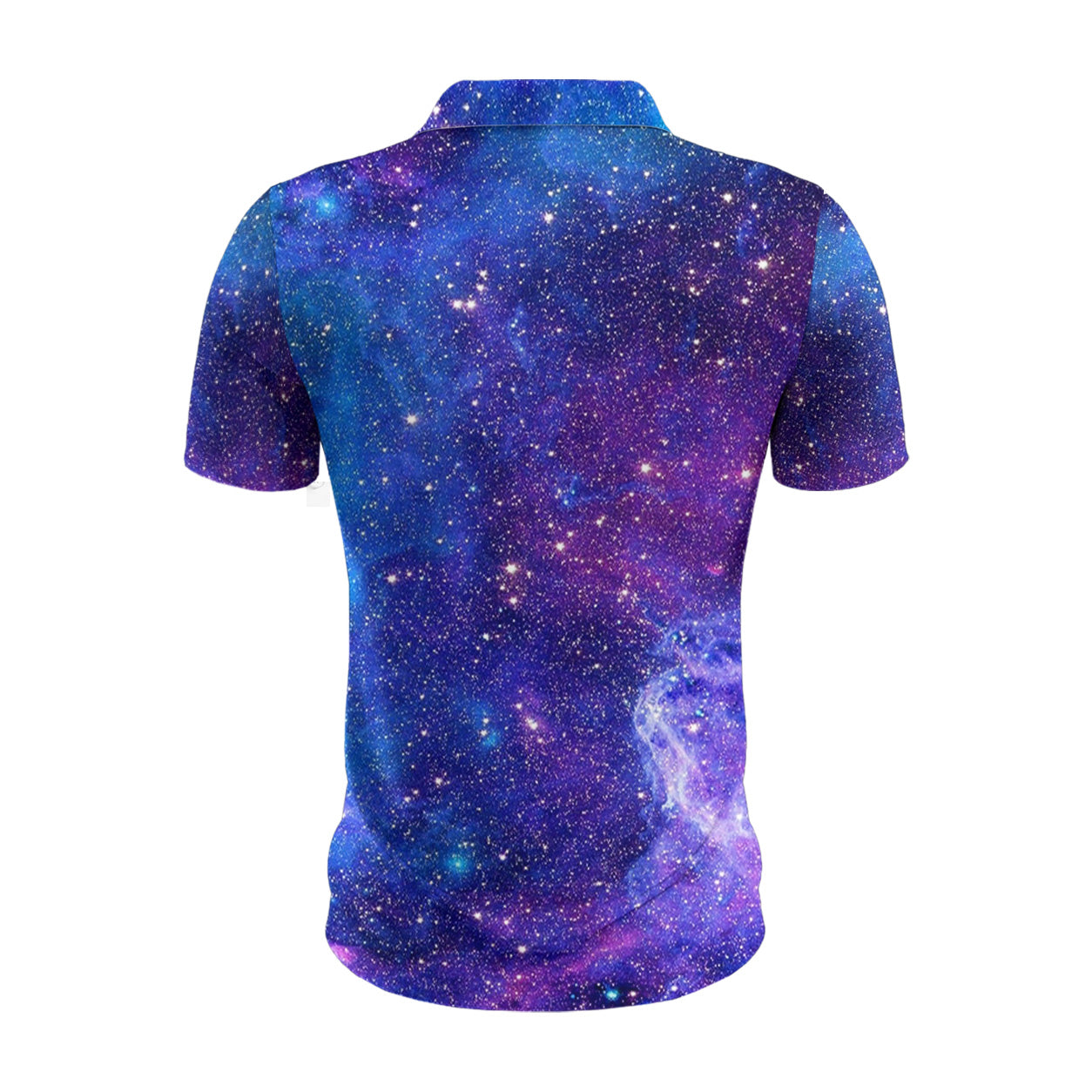 Dunkle Geometrische Sternenwelt Poloshirt – Bild 3