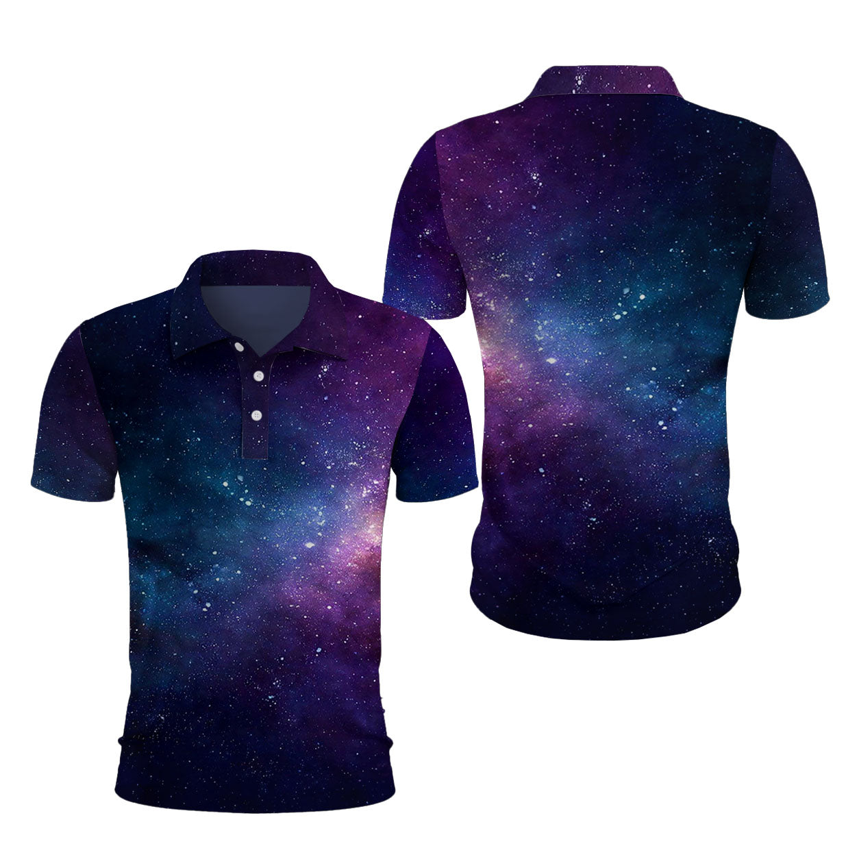 Blauer Ozean-Planet Poloshirt – Bild 4