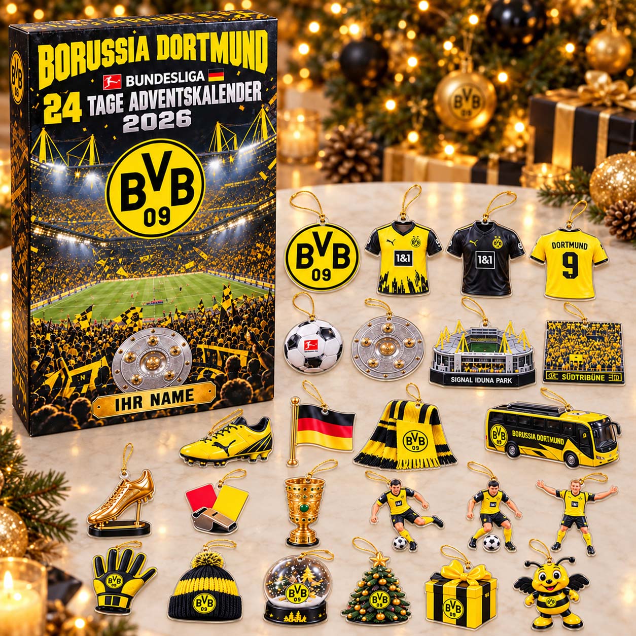 Borussia Dortmund Adventskalender - BVB Mixed Collection Adventskalender - BVB Advent Calendar – Bild 2