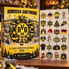 Borussia Dortmund Adventskalender – BVB Christbaumschmuck Adventskalender – BVB Advent Calendar