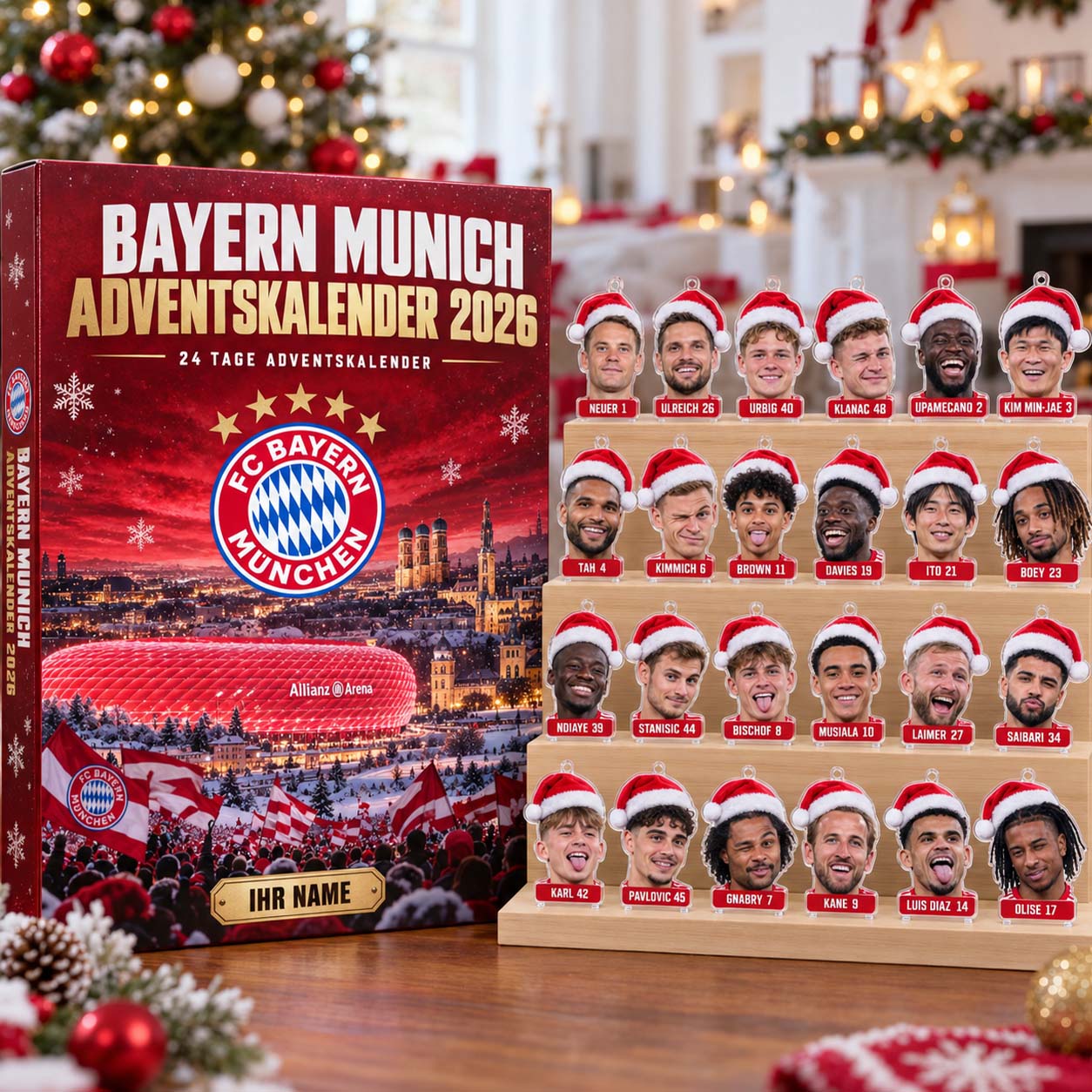 FC Bayern München Adventskalender - FCB Mini Figure Adventskalender - FCB Advent Calendar
