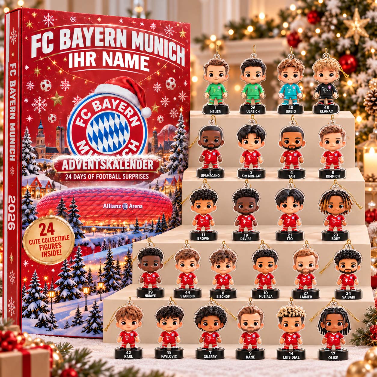 FC Bayern München Adventskalender - FCB Weihnachtsschmuck Adventskalender - FCB Advent Calendar – Bild 2