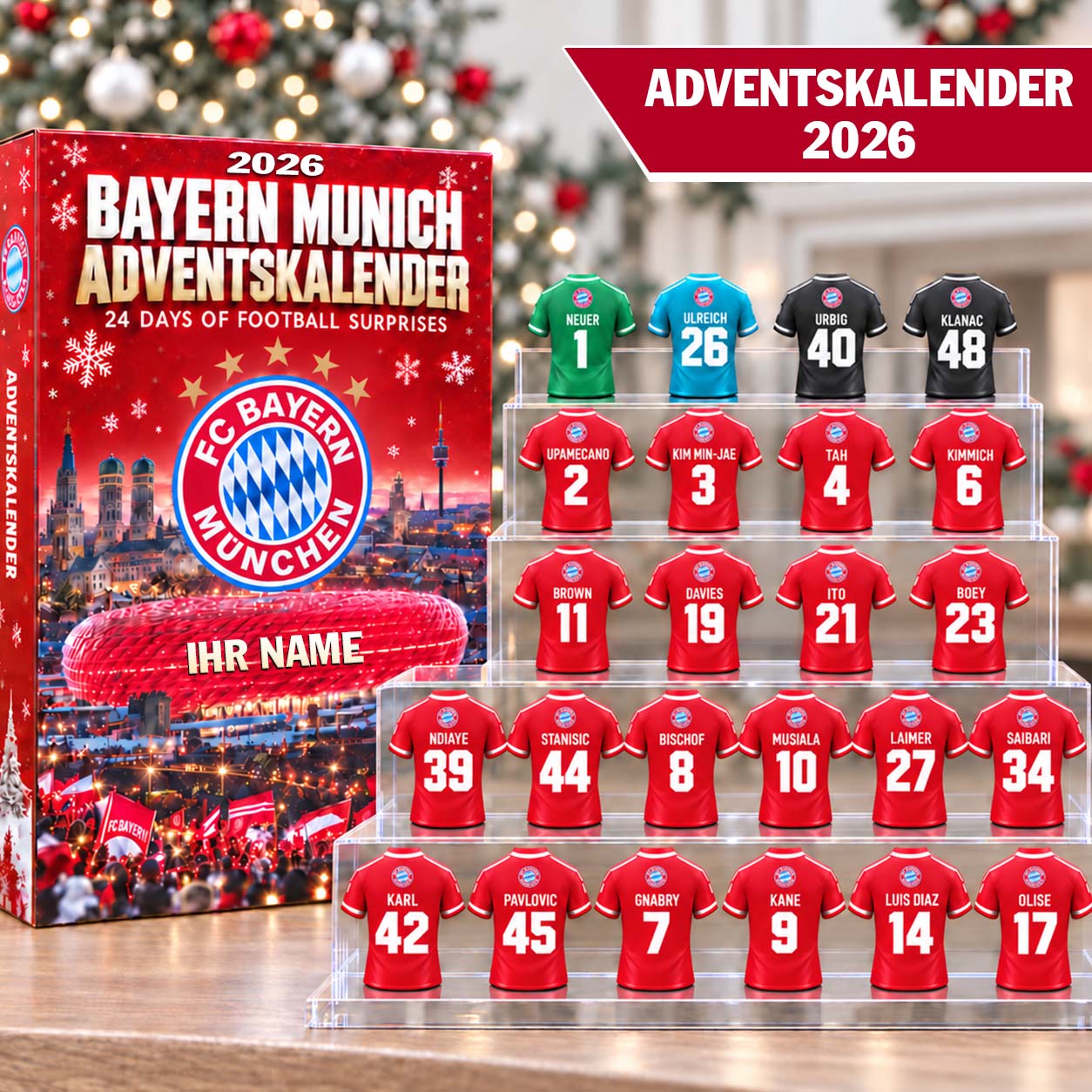 FC Bayern München Adventskalender - FCB Mini Figure Adventskalender - FCB Advent Calendar