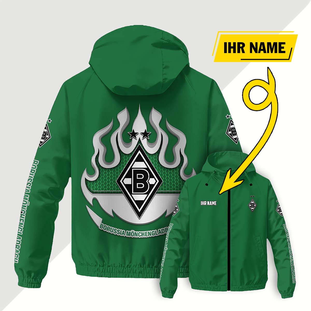 Borussia Mönchengladbach Windjacke - BMG Windbreaker – Bild 12