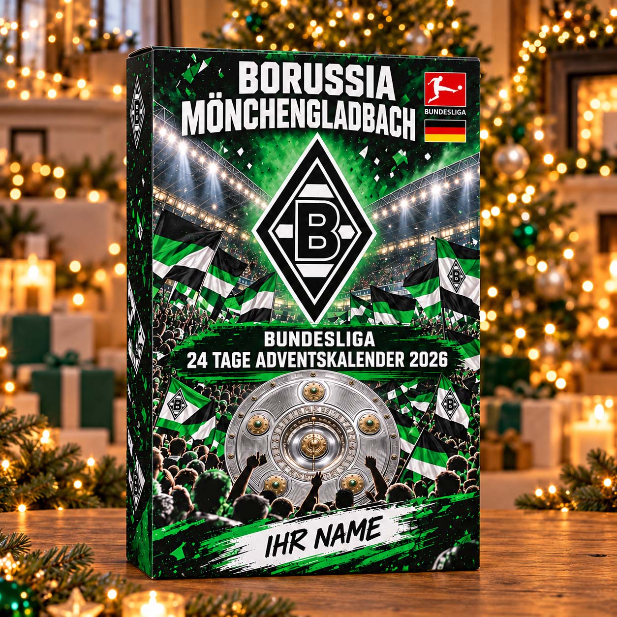 Borussia Mönchengladbach Adventskalender - BMG Mini Face Ornament Adventskalender - BMG Advent Calendar – Bild 4