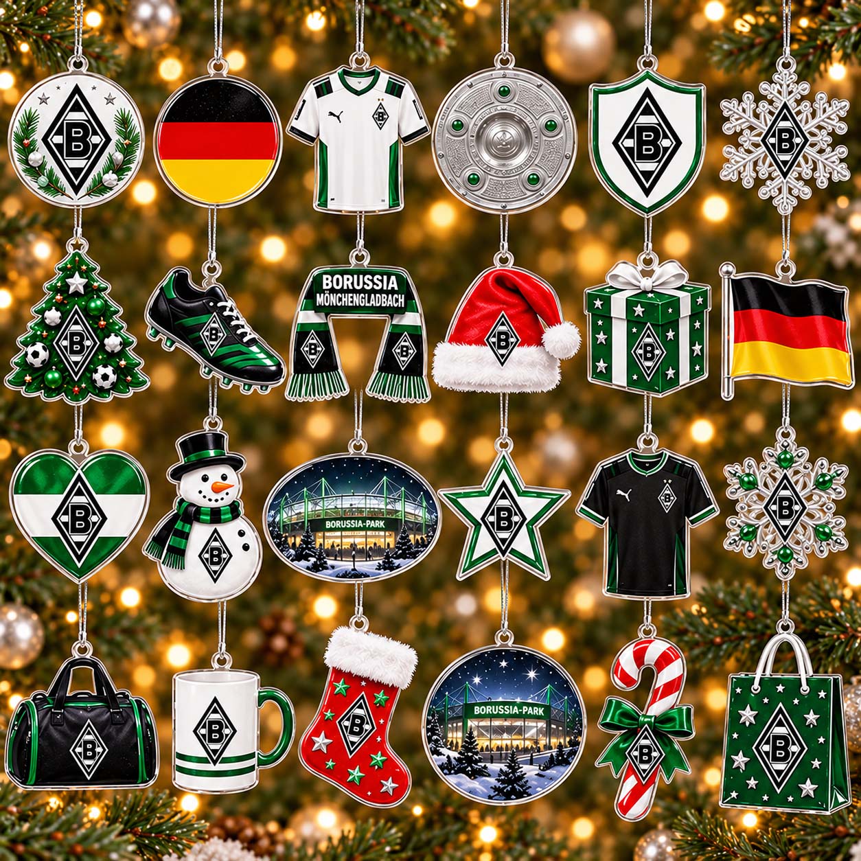 Borussia Mönchengladbach Adventskalender - BMG Christbaumschmuck Adventskalender - BMG Advent Calendar – Bild 2