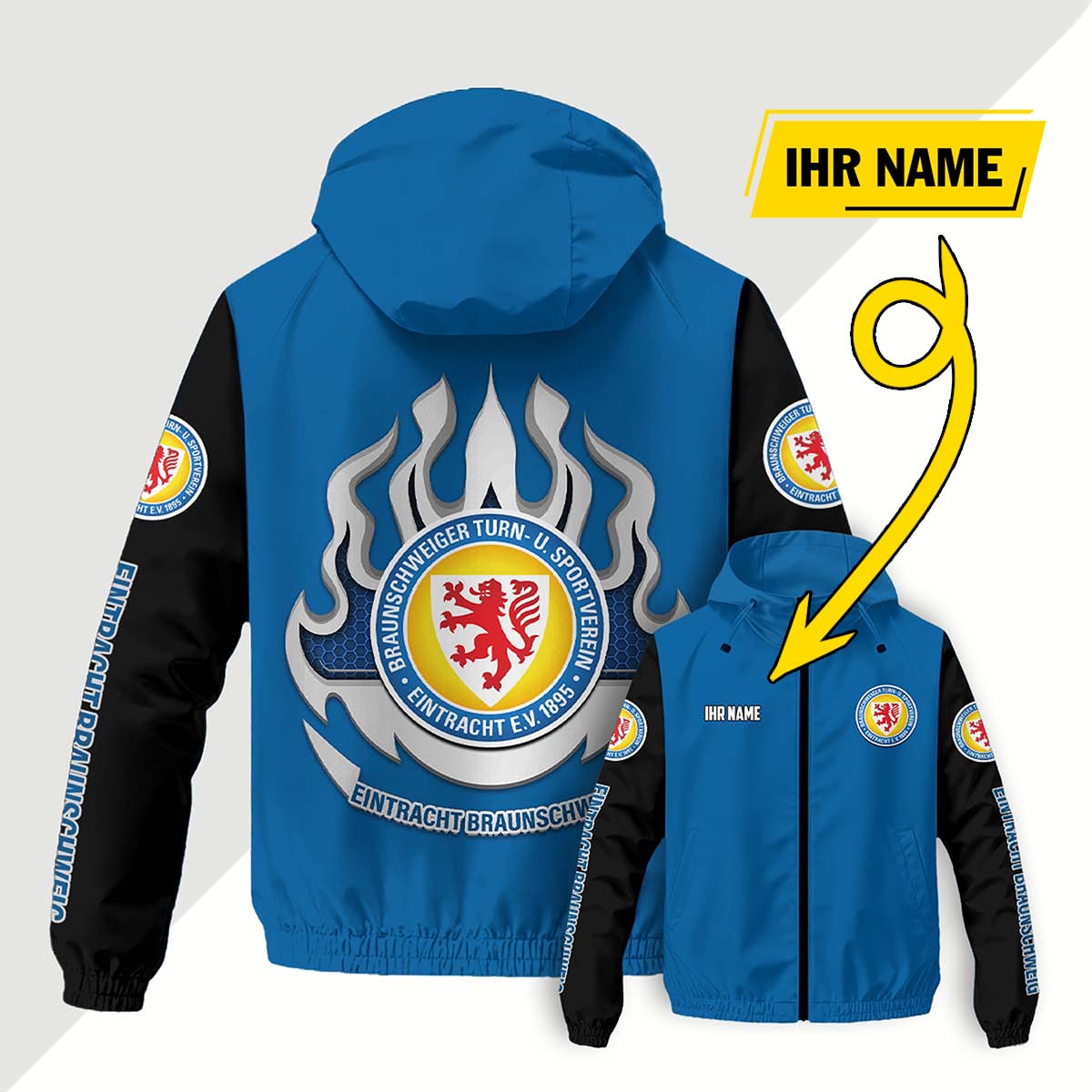 Eintracht Braunschweig Windjacke - BTSV Windbreaker – Bild 4