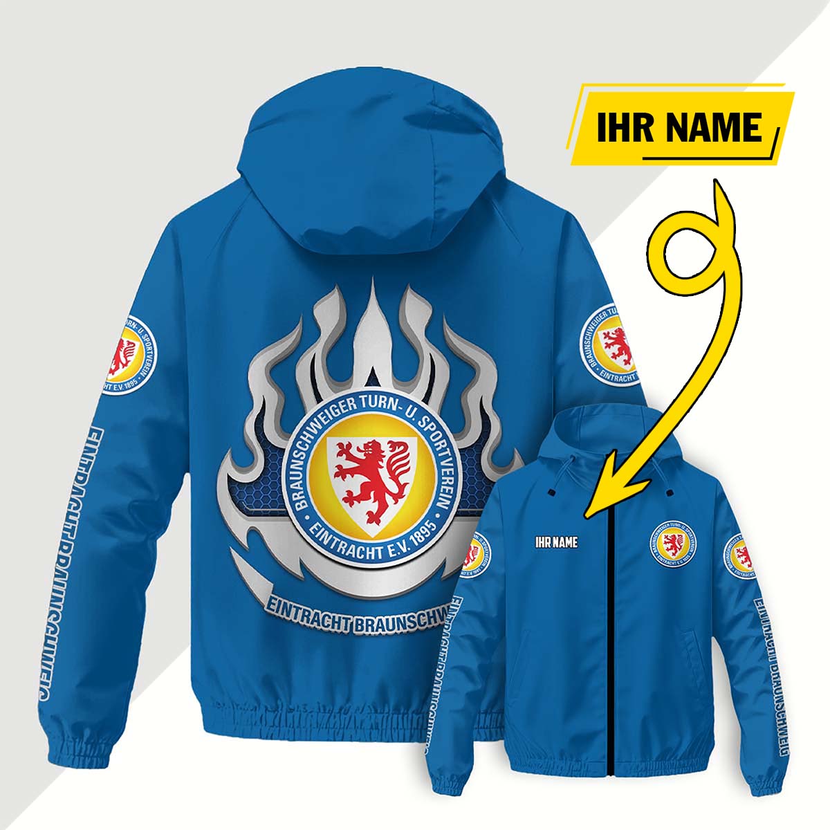Eintracht Braunschweig Windjacke - BTSV Windbreaker – Bild 12