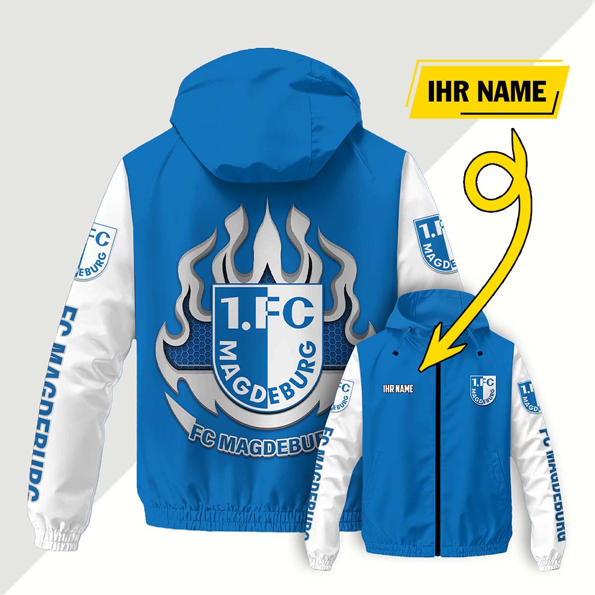 FC Magdeburg Windjacke - FCM Windbreaker – Bild 8