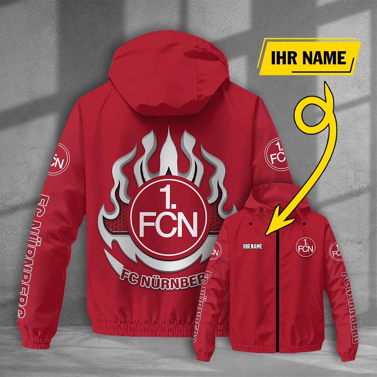 FC Nürnberg Windjacke - FCN Windbreaker – Bild 9