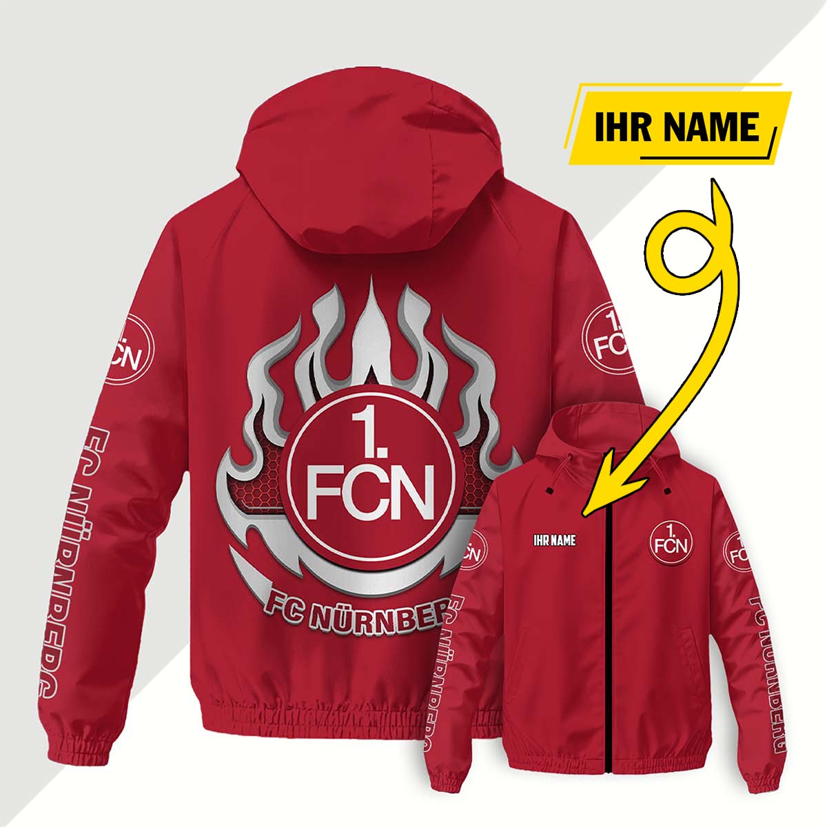 FC Nürnberg Windjacke - FCN Windbreaker – Bild 12
