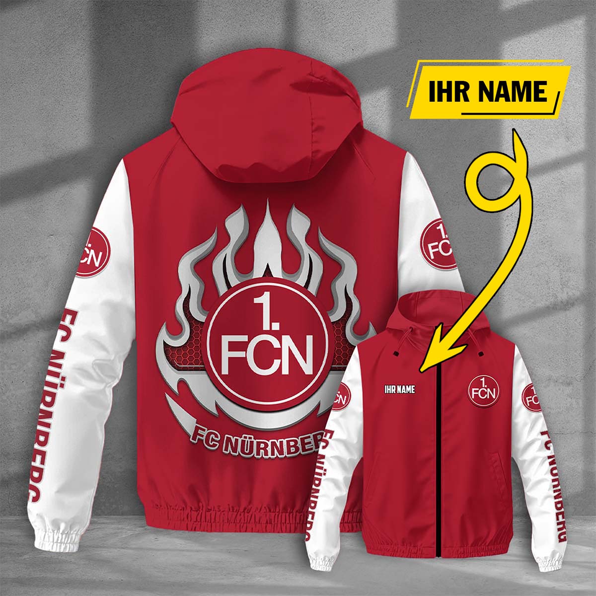 FC Nürnberg Windjacke - FCN Windbreaker – Bild 5