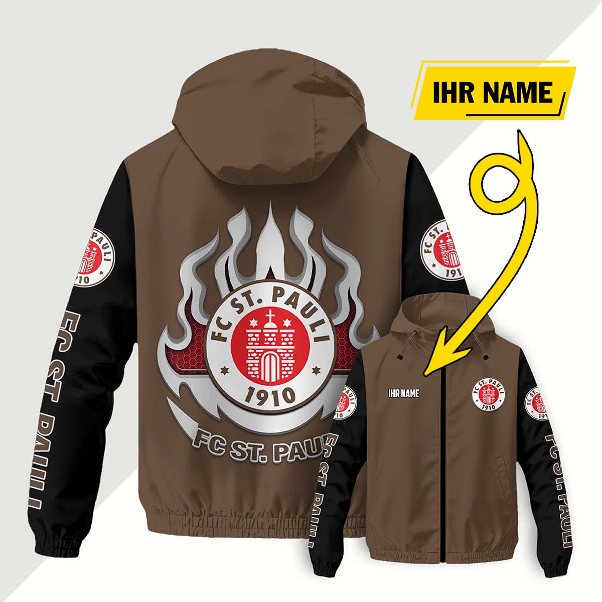 FC St. Pauli Windjacke - STP Windbreaker – Bild 4