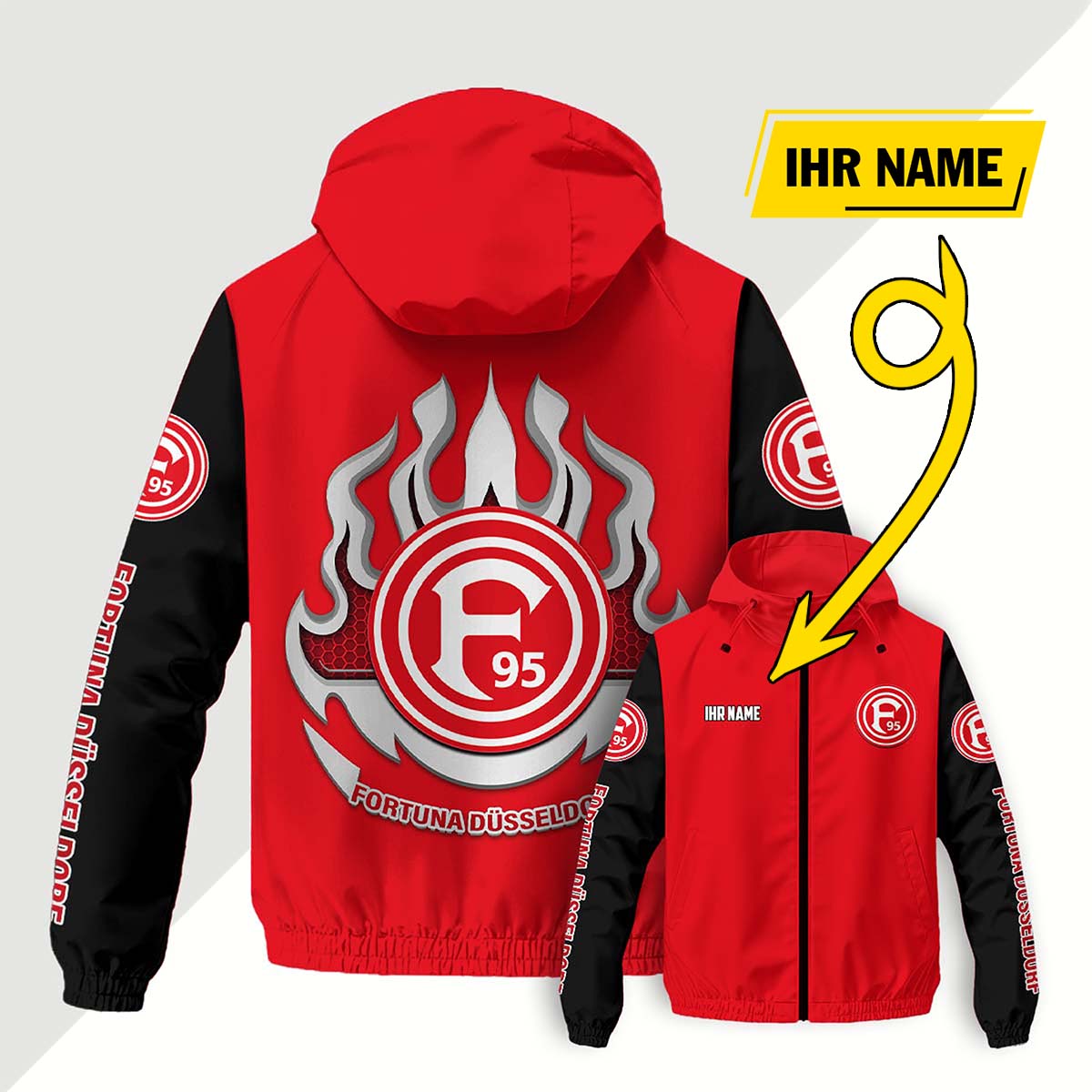 Fortuna Düsseldorf Windjacke - F95 Windbreaker – Bild 4