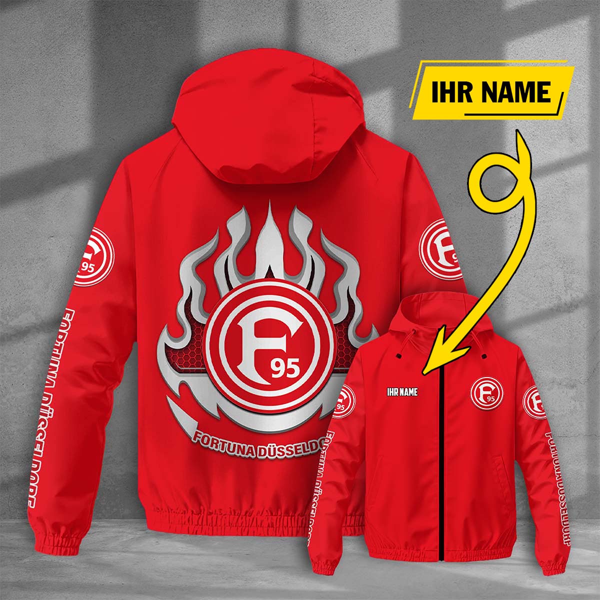 Fortuna Düsseldorf Windjacke - F95 Windbreaker – Bild 9