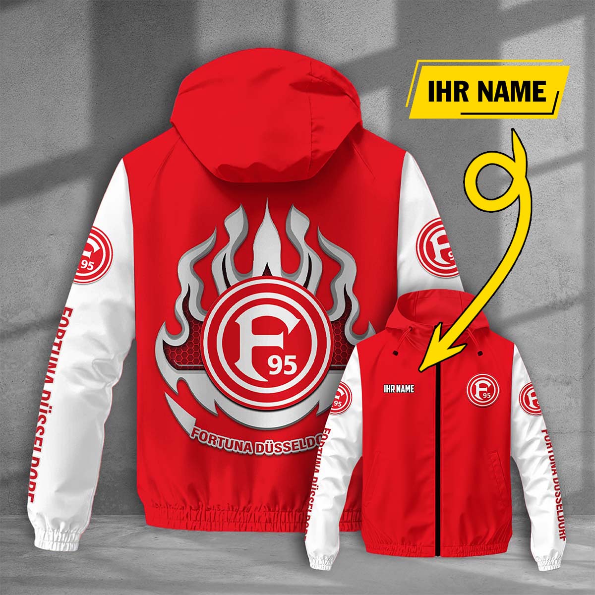 Fortuna Düsseldorf Windjacke - F95 Windbreaker – Bild 5