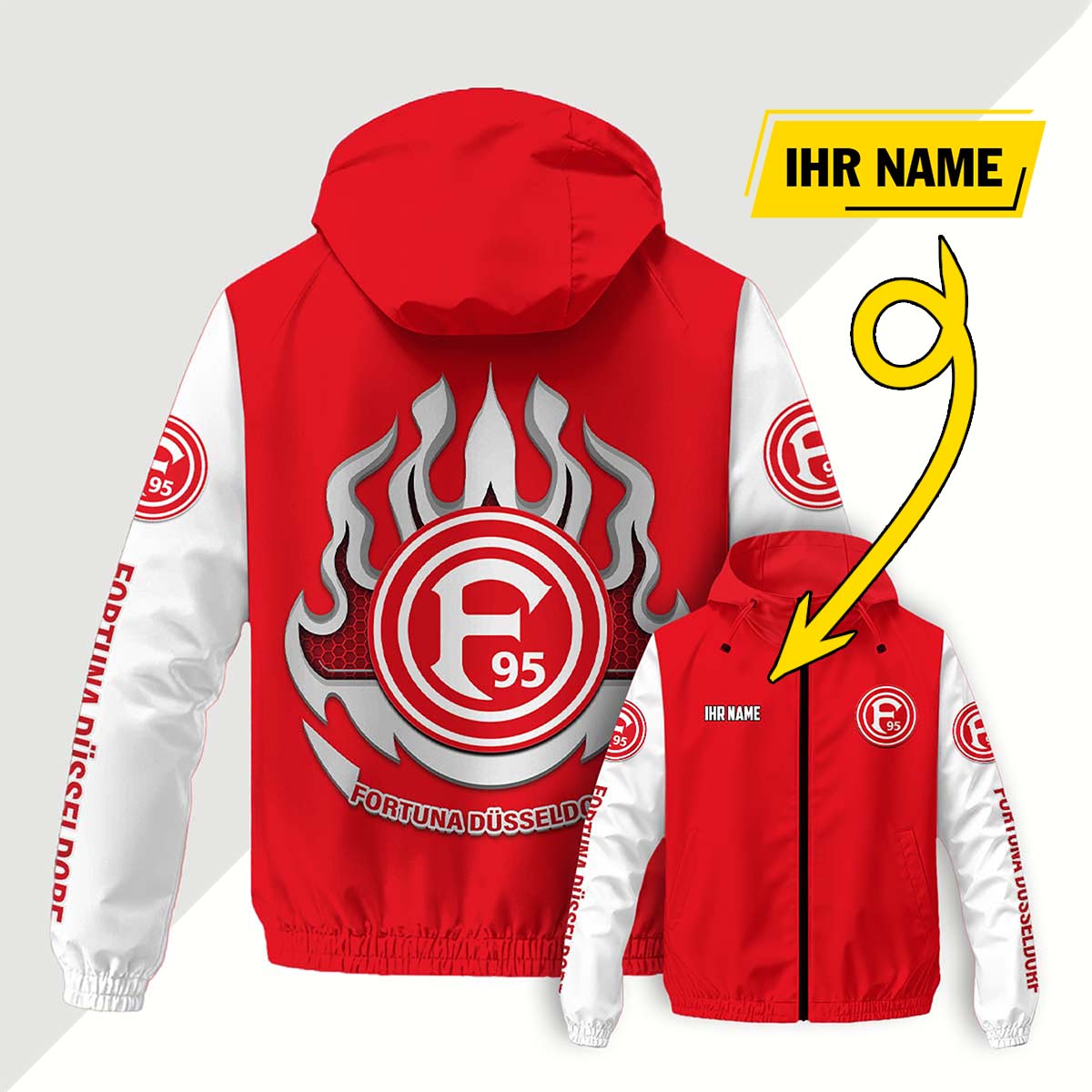 Fortuna Düsseldorf Windjacke - F95 Windbreaker – Bild 8