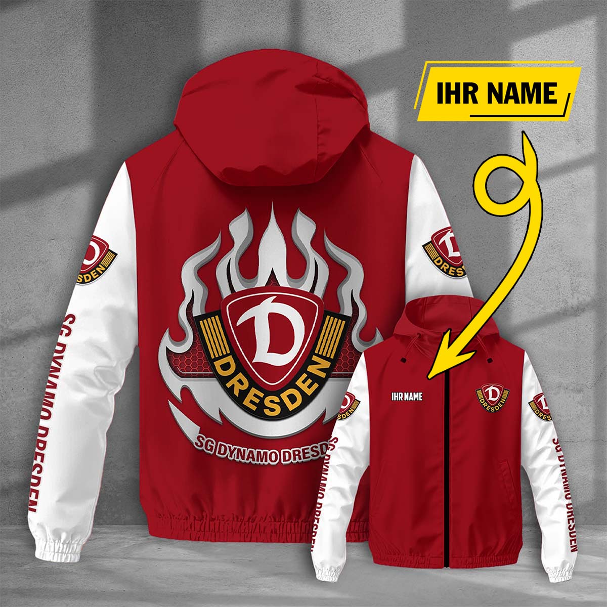 SG Dynamo Dresden Windjacke - SGD Windbreaker – Bild 5