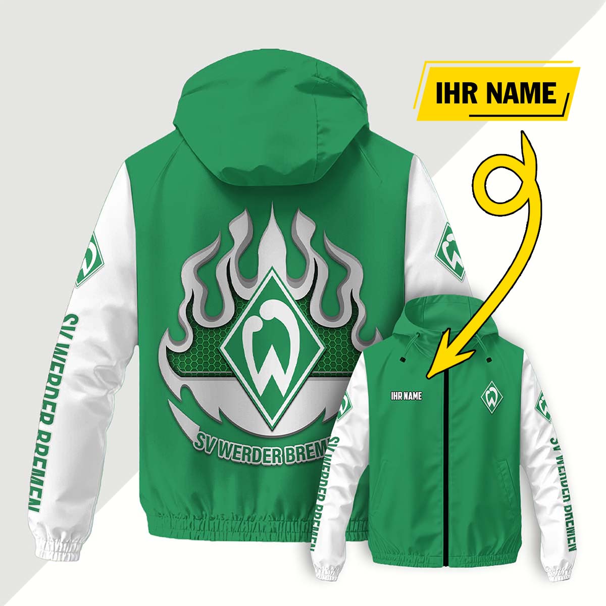 SV Werder Bremen Windjacke - SVW Windbreaker – Bild 8
