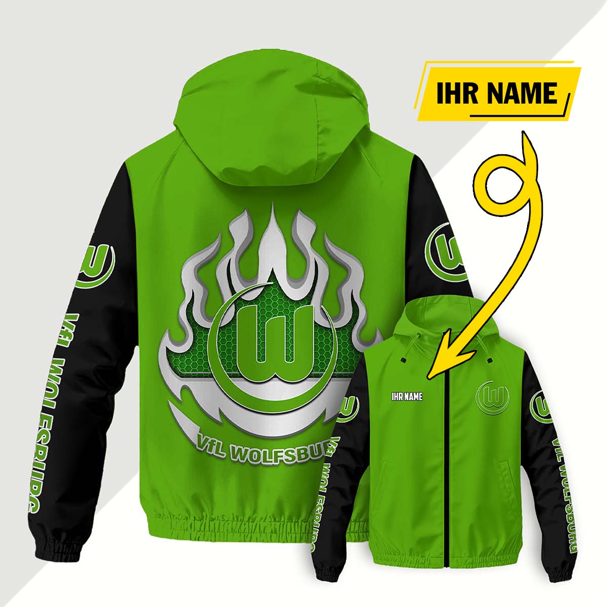 VfL Wolfsburg Windjacke - WOB Windbreaker – Bild 4