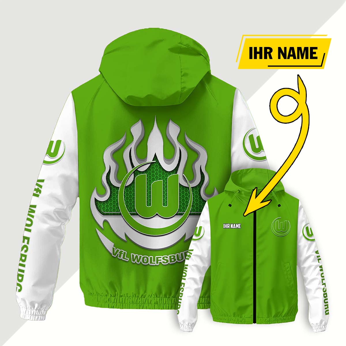 VfL Wolfsburg Windjacke - WOB Windbreaker – Bild 8
