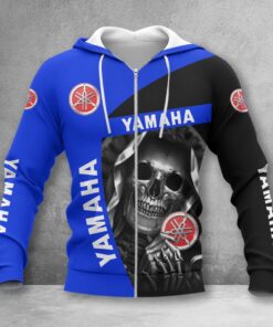 Yamaha Blue Zip Hoodie