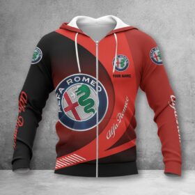 Alfa Romeo Red Zip Hoodie