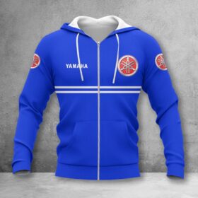 Yamaha Blue Zip Hoodie