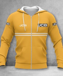 JCB Agricultural Tractors Zip Hoodie