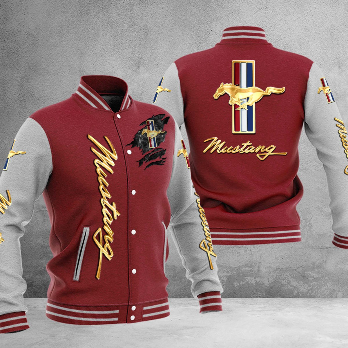 Ford Mustang College Jacke – Bild 4