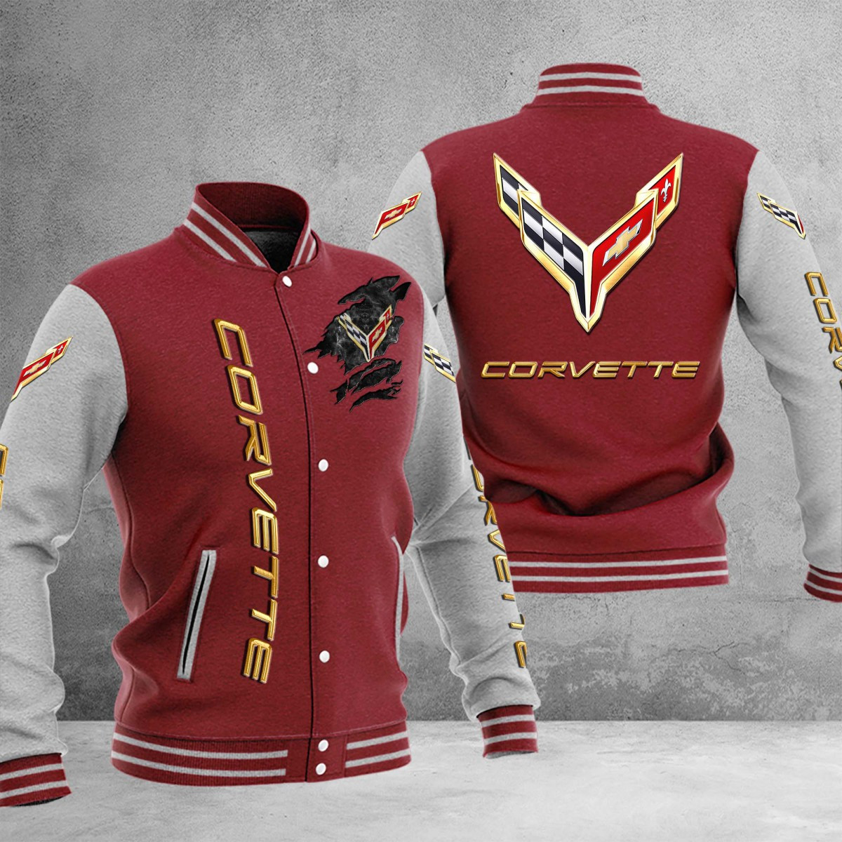 Chevrolet Corvette College Jacke – Bild 4