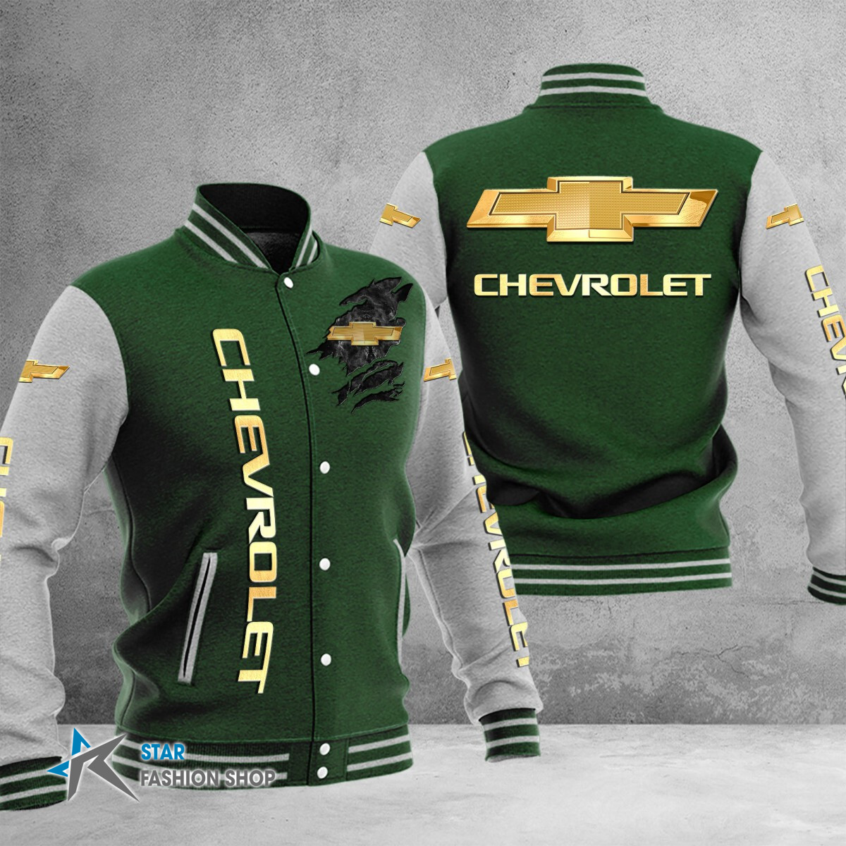 Chevrolet College Jacke – Bild 7