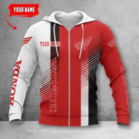Honda Motorcycle Zip Hoodie