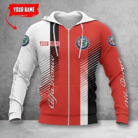 Alfa Romeo Red Zip Hoodie