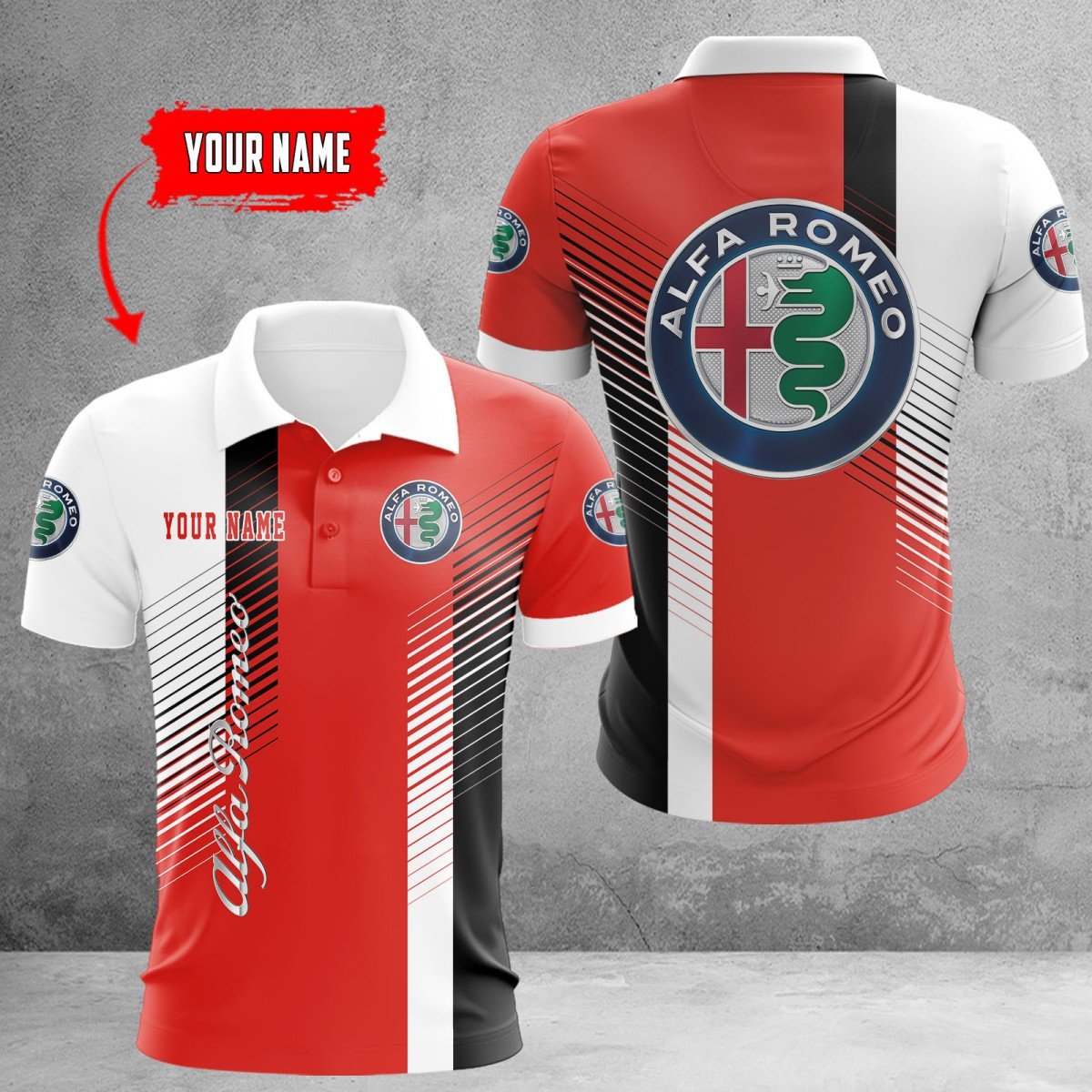 Alfa Romeo Red Poloshirt