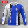 Suzuki Blue Zip Hoodie