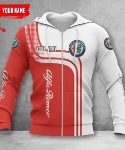 Alfa Romeo Red Zip Hoodie